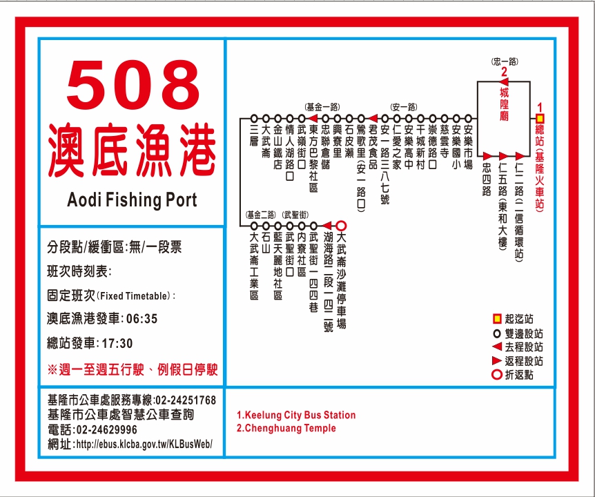 508澳底漁港路線圖